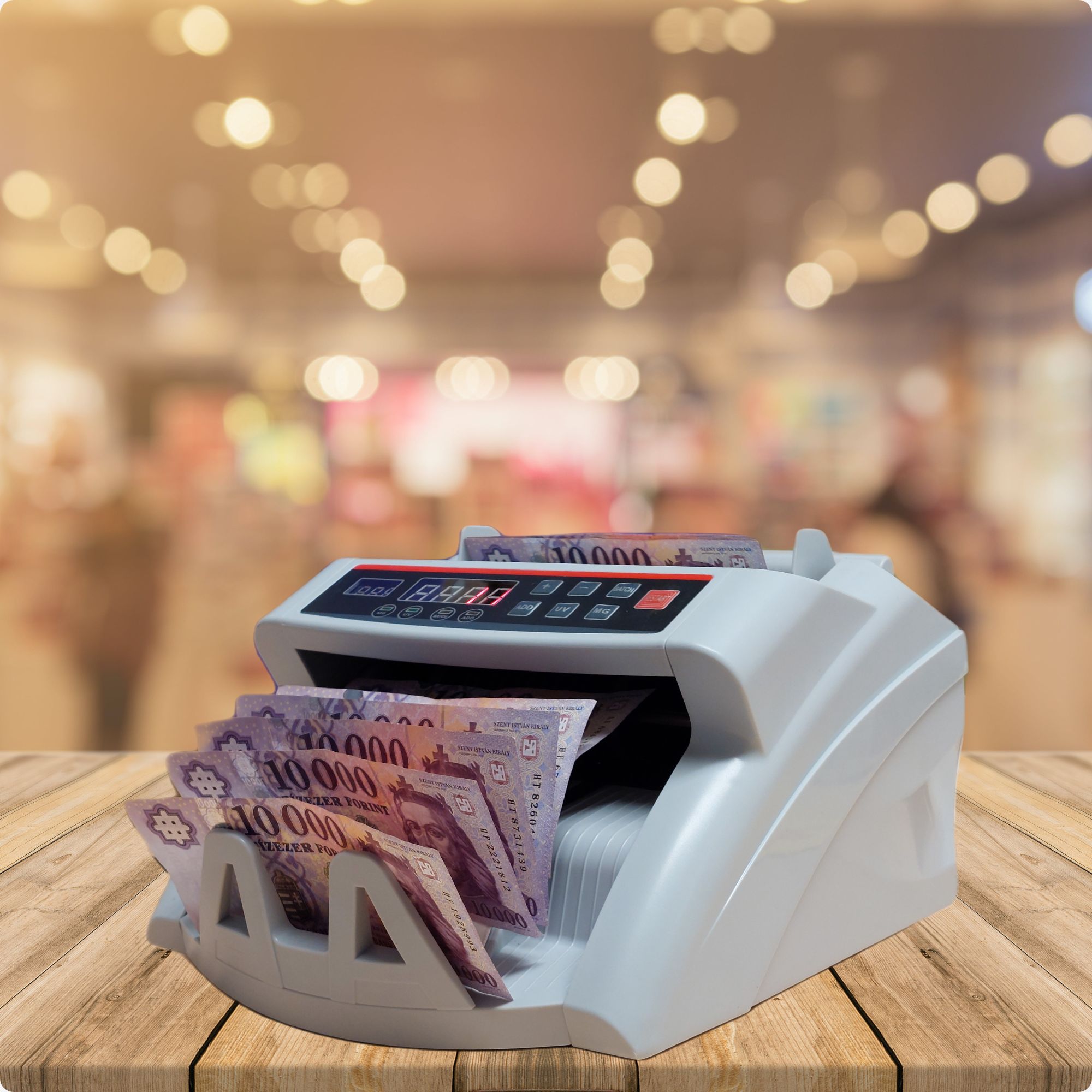 EuroCash EC-2100 bankjegyszámláló ügyfélkijelzővel
